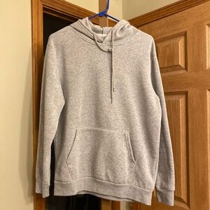 SHEIN Light Gray Pullover Hoodie